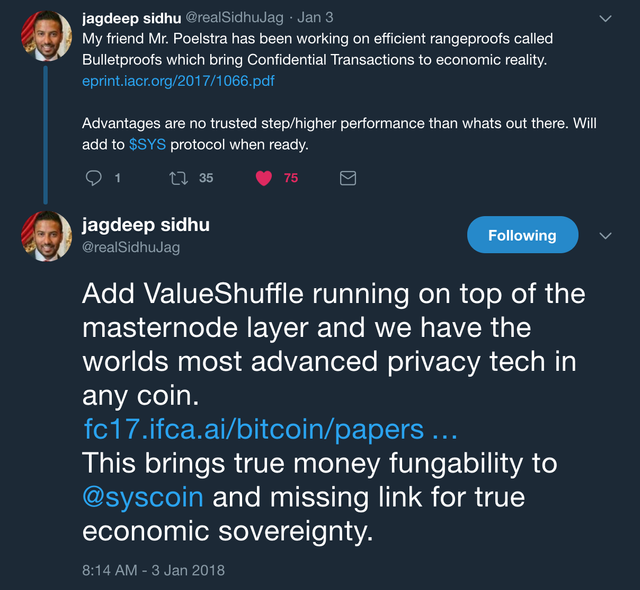 Jagdeep Sidhu's Tweet About Privacy