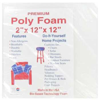 2" x 12" x 12" Premium Poly Foam Pad