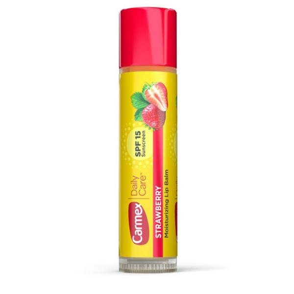 Carmex Strawberry Lip Balm Stick SPF 15 Sunscreen