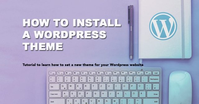 how install WordPress theme