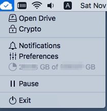 Pcloud menu mac os
