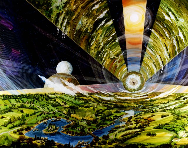 O'Neill Space Colony Interior