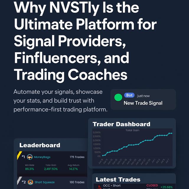 NVSTly for Signal Providers