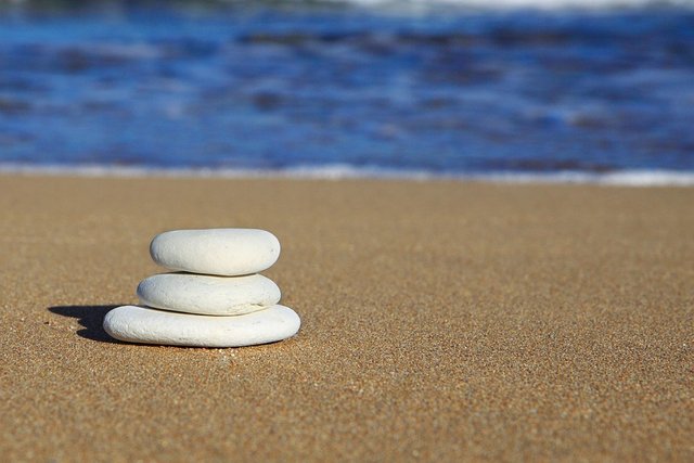 Beach, Rocks, Balance, Blue, Coastline, Heap, Ocean