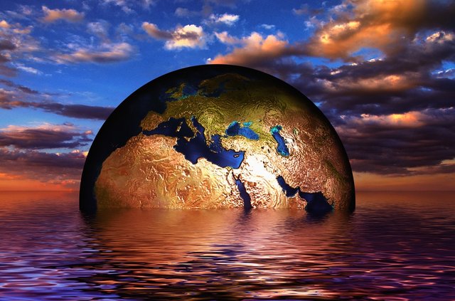 Earth, Globe, Water, Wave, Sea, Lake, Setting