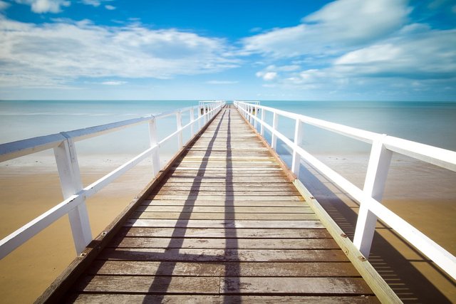 Pier, Jetty, Ocean, Sea, Water, Way, Perspective