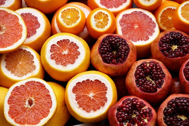 Citrus, Oranges, Pomegranates, Grapefruit, Seeds, Fruit