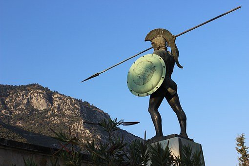 Grecia, 300, Estatua, Escultura