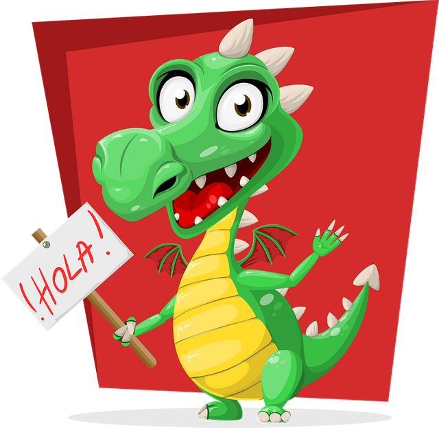 https://pixabay.com/illustrations/dragon-green-hola-sign-spanish-1597583/