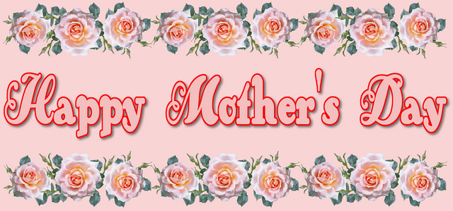 Mother'S Day, Roses, Happy, Decoration, Greeting, Card