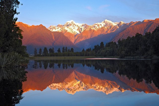 Nuova Zelanda, Lago, Matheson, Montagne