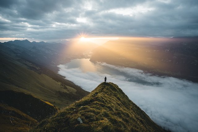 Suiza, Sunrise, Sol, Paisaje, Cielo, Por La MaÃ±ana