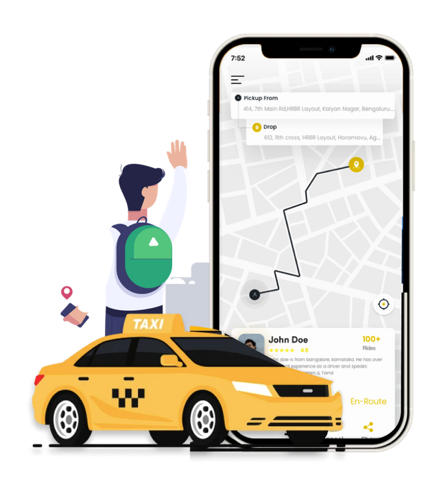 taxi app development using uber clone script