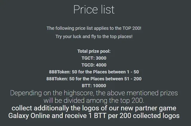 TronSpaceAdventure prices