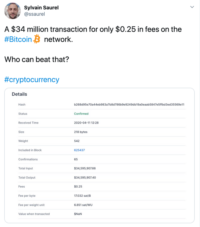 bitcoin transaction fee