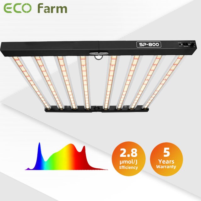 ECO Farm SP-400/SP-600/SP-800 Samsung Foldable Dimmable Full Spectrum LED Grow LED Bar Light