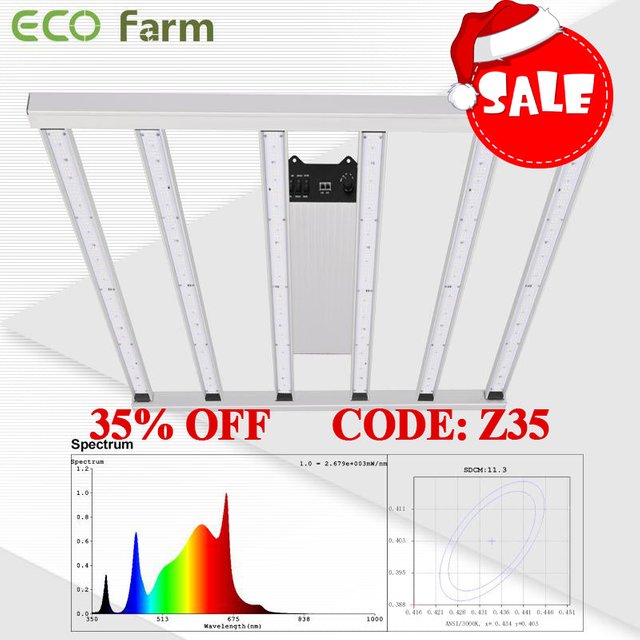 ECO Farm Z6-600 Samsung LM301B LED Grow Light With Separately UV+IR Control