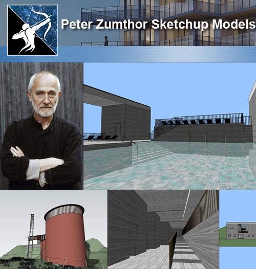 Famous Architecture Sketchup Download Peter Zumthor Sketchup 3d Models Steemit