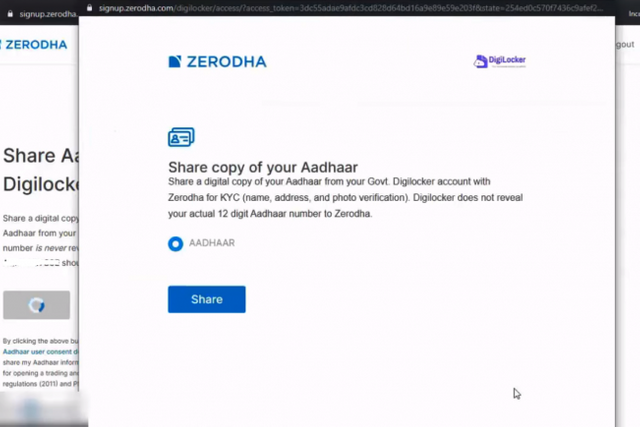 how to open demat and trading account in Zerodha? step 10