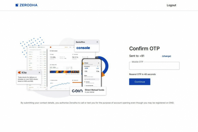 zerodha account opening process step 2