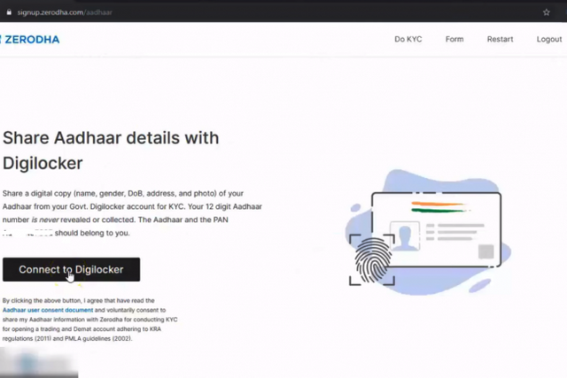 how to open zerodha account? step 6