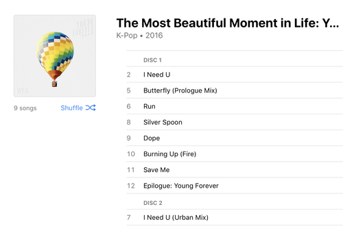 7 Day Music Challenge Your Top Albums 1 Bts The Most Beautiful Moment In Life Young Forever Steemit