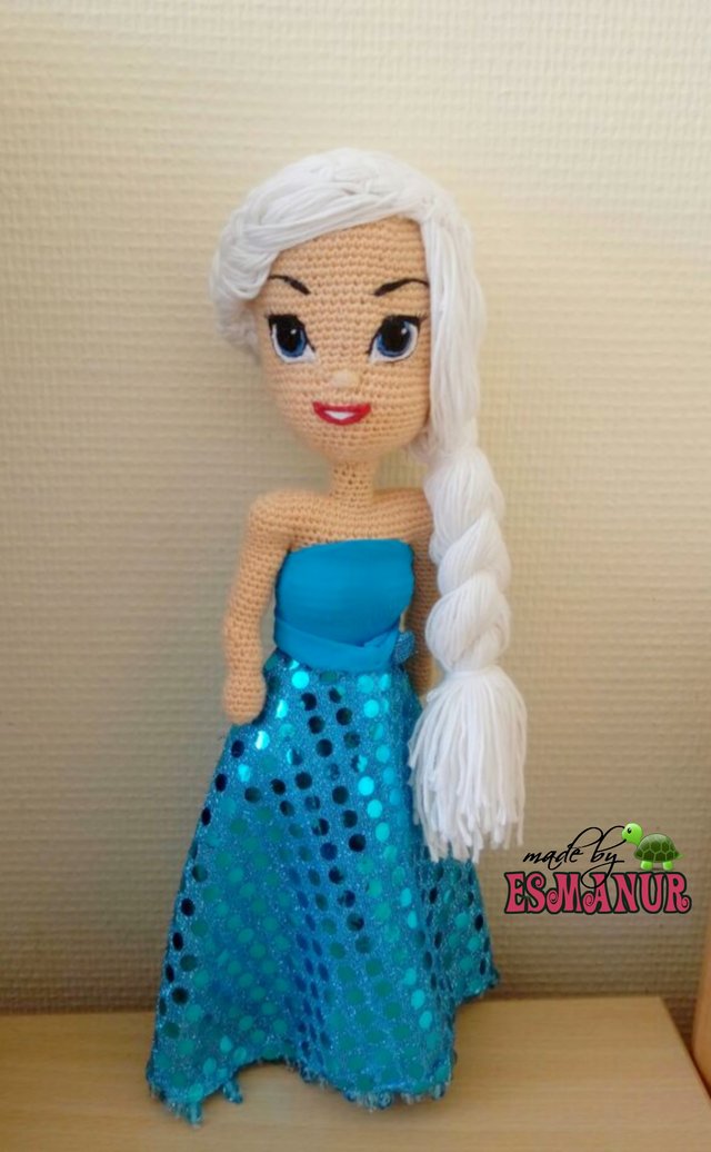 Princess Elsa eiskönigin amigurumi crochet frozen