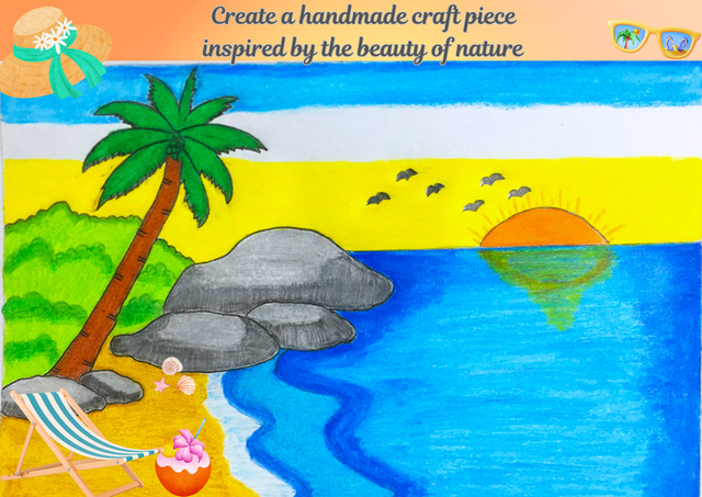 Create a handmade craft piece inspired by the beauty of nature by @zisha-hafiz.png