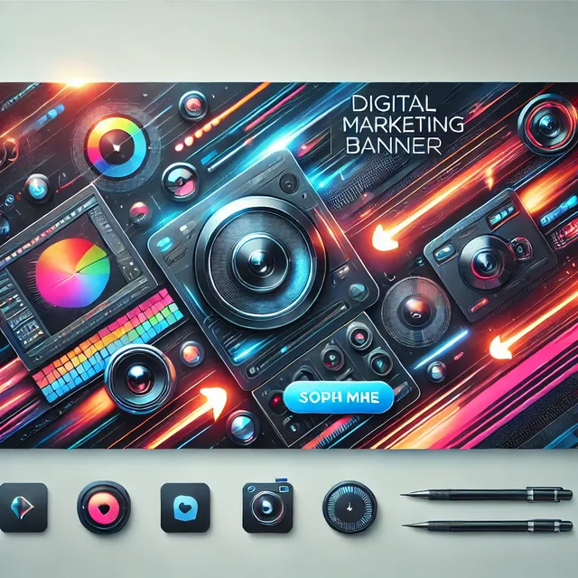 DALL·E 2025-03-22 16.11.25 - A modern and stylish digital marketing banner for a website called Pikzels. The banner should have a sleek, futuristic design with vibrant colors, fea.webp