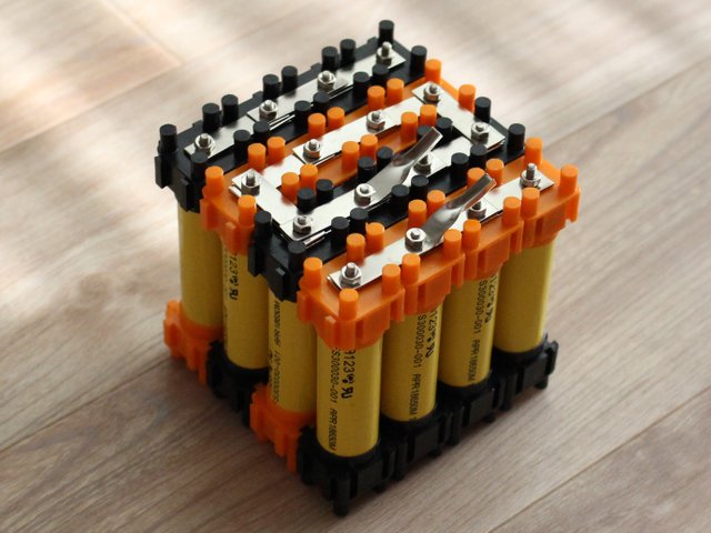 assembled battery pack