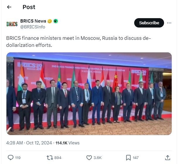 BRICS Tweet