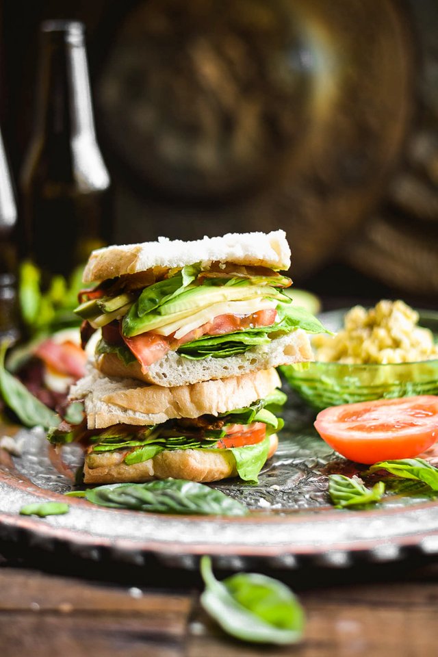 Sourdough Caprese BLAT Sandwiches + Roasted Garlic Butter (Vegan)-2.jpg