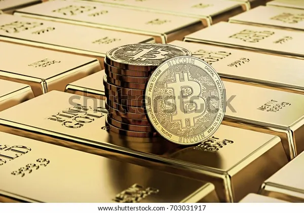 bitcoin-laying-on-stacked-gold-600w-703031917.webp