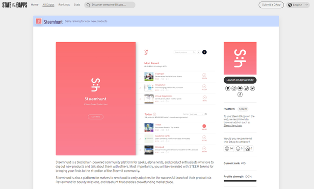 stateofthedapps - Steemhunt - Daily ranking for cool new products.png