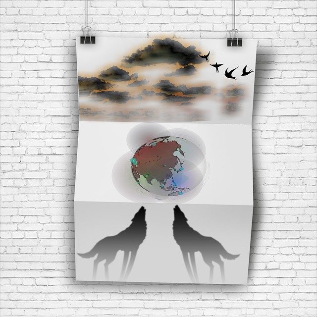 poster howling wolves earth with darkened clouds above.jpg