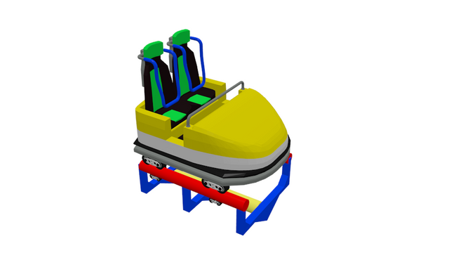 3d Model Roller Coaster Cart For Voaster Coaster Steemit