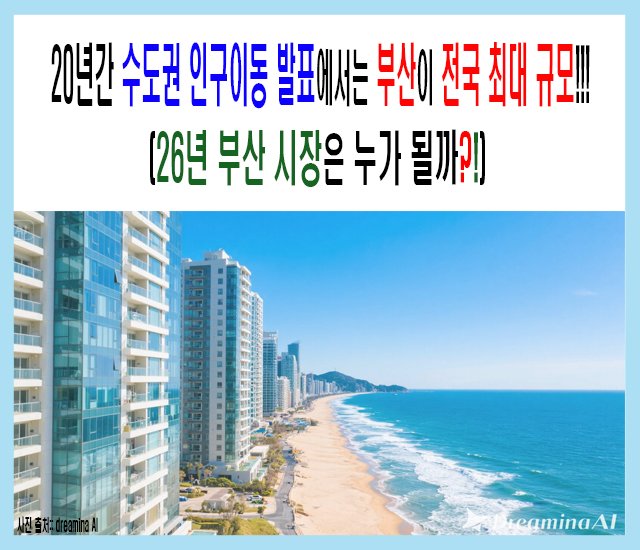 20년간 수도권 인구이동 발표에서는 부산이 전국 최대 규모-1.jpg