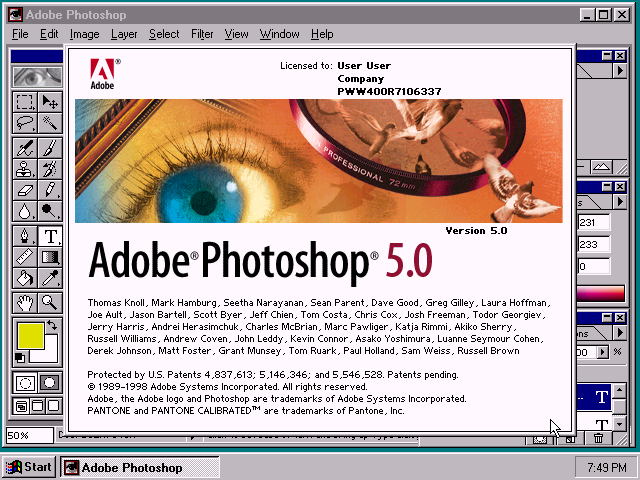 5x-587b550484ba3c30e31cd2aa602530ff-Adobe Photoshop 5 - About.png