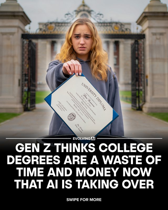 Many Gen Z graduates are starting to question the value of their degrees. They studied, they paid, they graduated — and now they’re entering a job market where companies prefer AI skills over formal education.jpg