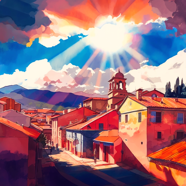 fede_cocina_red_orange_and_pink_sunsate._Blue_sky._Watercolor_c_0ef54fdc-8563-4217-bc89-3c9b1a2f988f.png