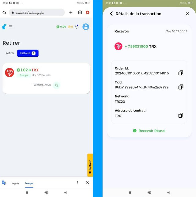 earnbot.io withdrawal TRX proof screenshot.jpg