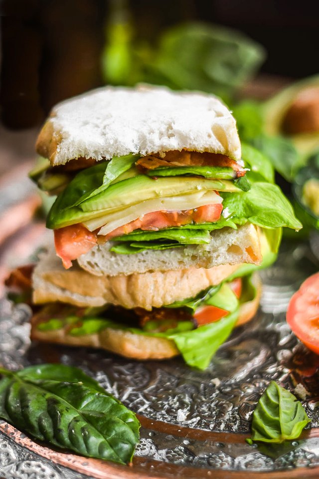 Sourdough Caprese BLAT Sandwiches + Roasted Garlic Butter (Vegan)-3.jpg