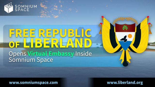 Free Republic of LIBERLAND opens its first virtual embassy inside Somnium Space.jfif