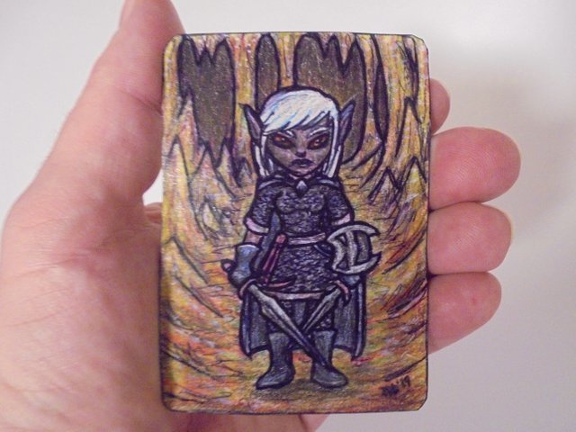 Female Drow Warrior (In Hand).jpg