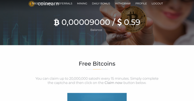 Free Earn Bitcoin Daily 0 0001 Earn Bitcoin Coinearn Minimum - 