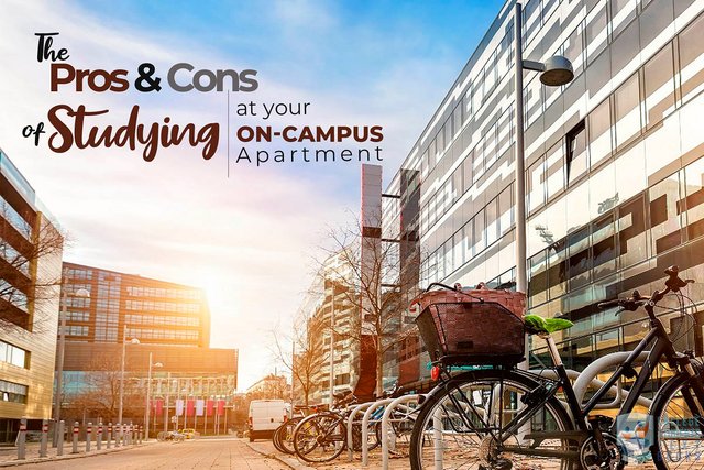 The Pros And Cons Of Studying At Your On-Campus Apartment - Source:collegestudenttextbook.org
