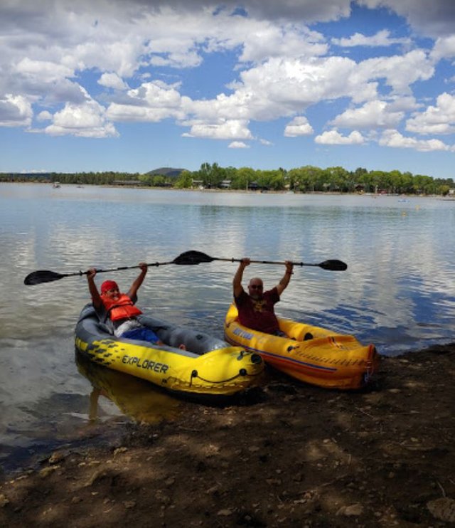 Kayaking on Rainbow Lake Az Spring Hill Cabins 928-369-8235 Book Now Vactions Retals.jpg