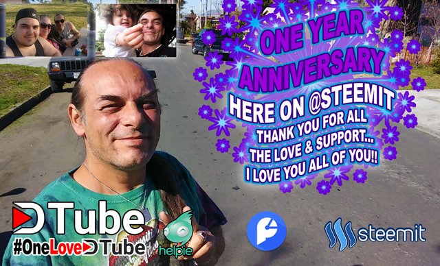 Thank You for All the Love and Support on My One Year Anniversary on @steemit - @dtube Anniversary Coming Soon - Shout Out to @neopch & @scottshots.jpg