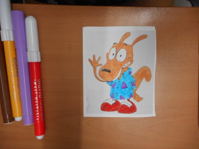 Coloring - Spunky -  Rocko's modern life  - Markers    (3).JPG