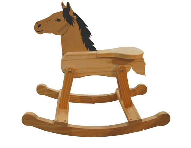 caballitos en madera